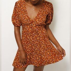 knee length dresses for ladies Faithfull the Brand Eryn Mini Dress in Bonnie Dot